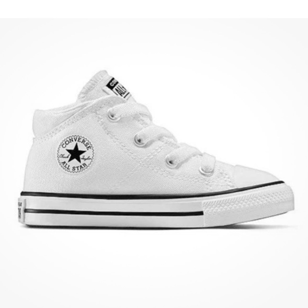 Converse Chuck Taylor All Star Madison White Mid Top Infant Toddler Shoes 6C NIB